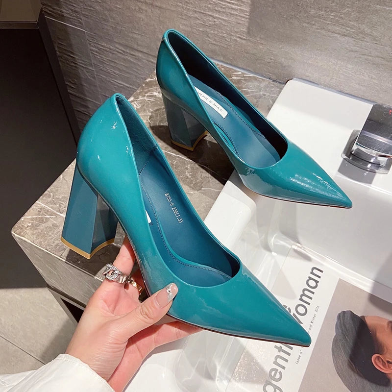 Elegant High-Heel Pointed Toe Pumps