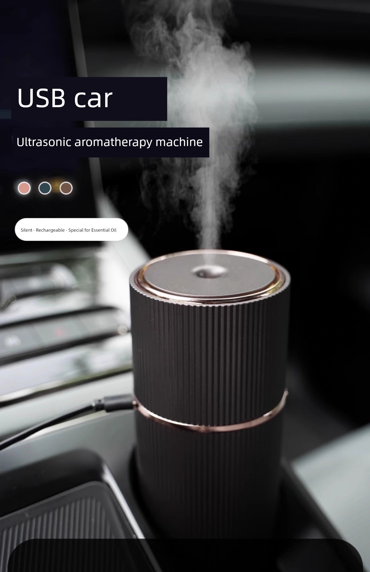 Doterui Essential Oil Car Atomization Ultrasonic Aroma Diffuser