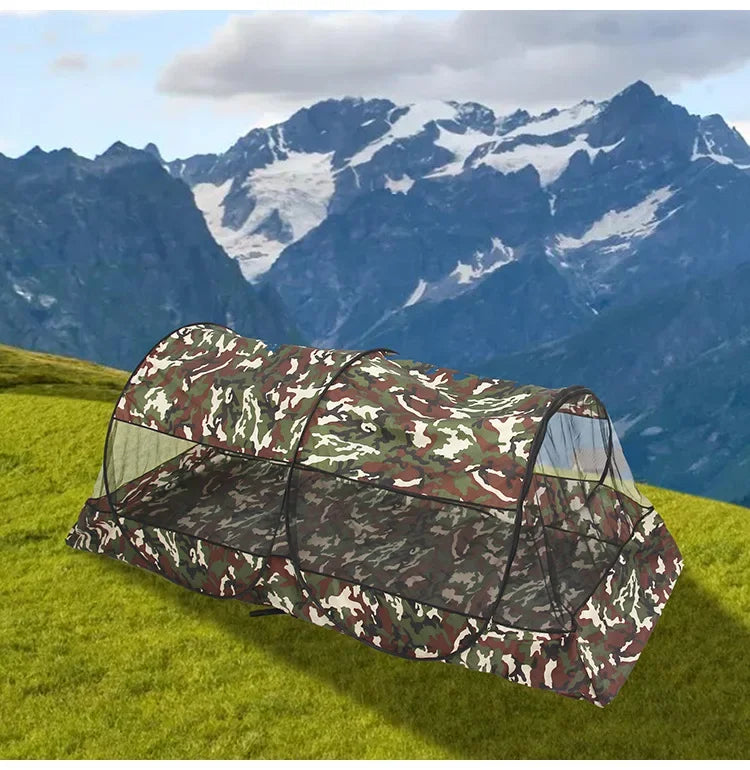 Folding Portable Mosquito Net for Trips Mesh Tent With Zipper Outdoor New Camping Mosquito Net Tent With Bottom For Single Bed.