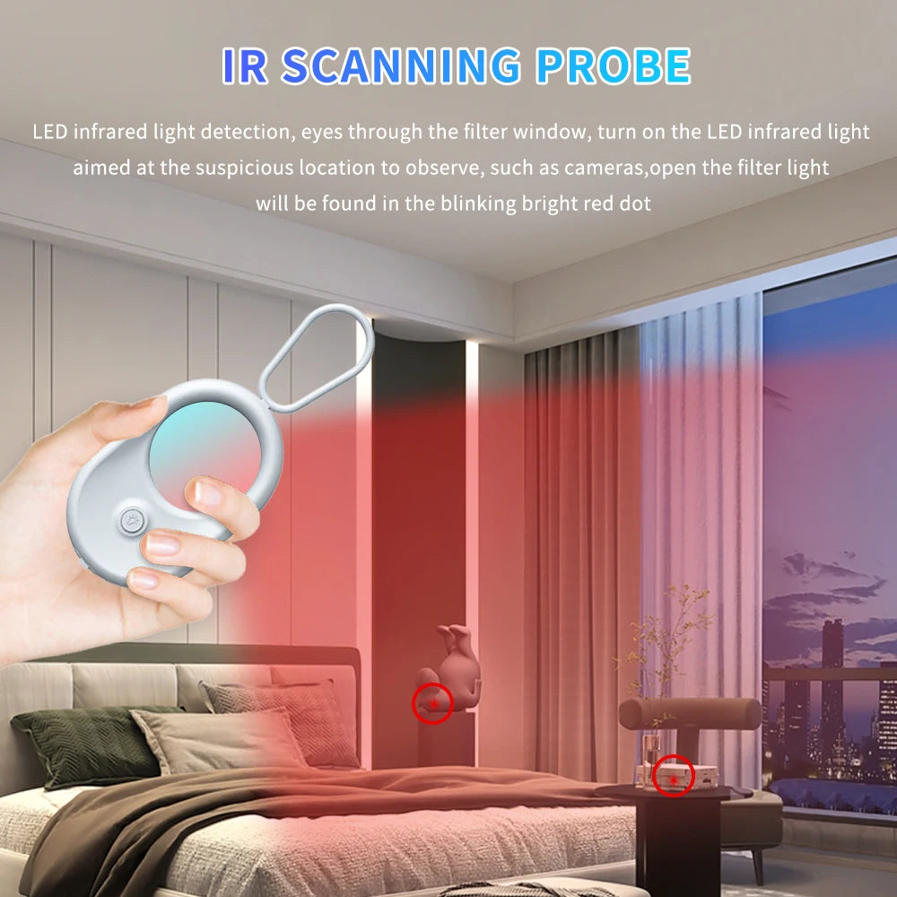 Hidden Camera Detector Anti Spy Gadget Professional Hunter Signal Infrared GPS Home Security Search Devices Security Protection