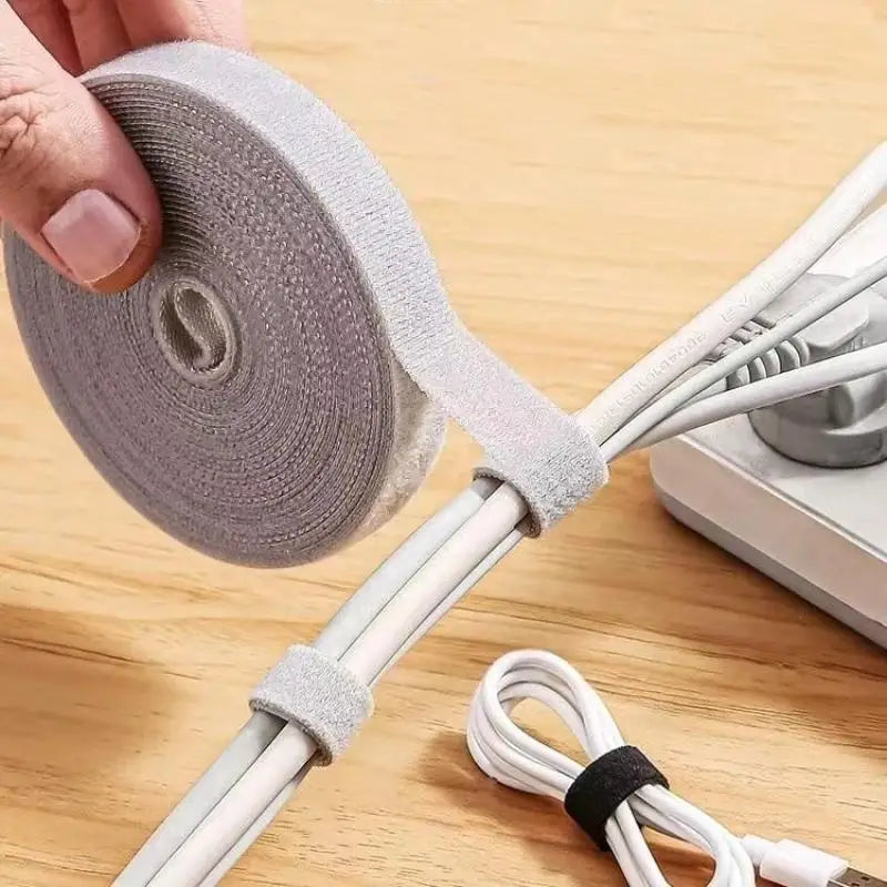 1/3/5M Cable Organizer Wire Winder Tape Cable Management  Earphone Mouse Cord Ties Protector Home Office Desk Cable Felt Ties