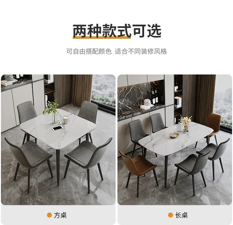 Minimalist Nordic Kitchen Table Design Slate Study Retro Dining Tables Modern Coffee Mesas De Jantar Small Furniture HD50CZ