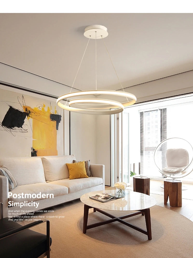 Modern led new simple ceiling chandelier living room bedroom dining room Nordic Chandelier