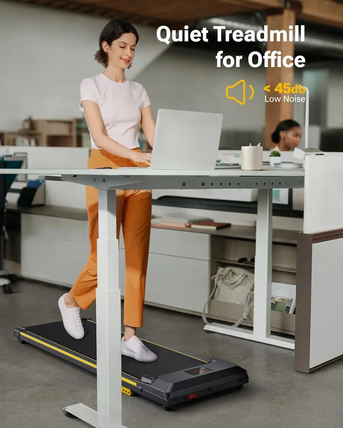 Under Desk Treadmill, Walking Pad 2 in 1 for Home/Office, Portable Walking Pad Treadmill with Remote Control, LED Display