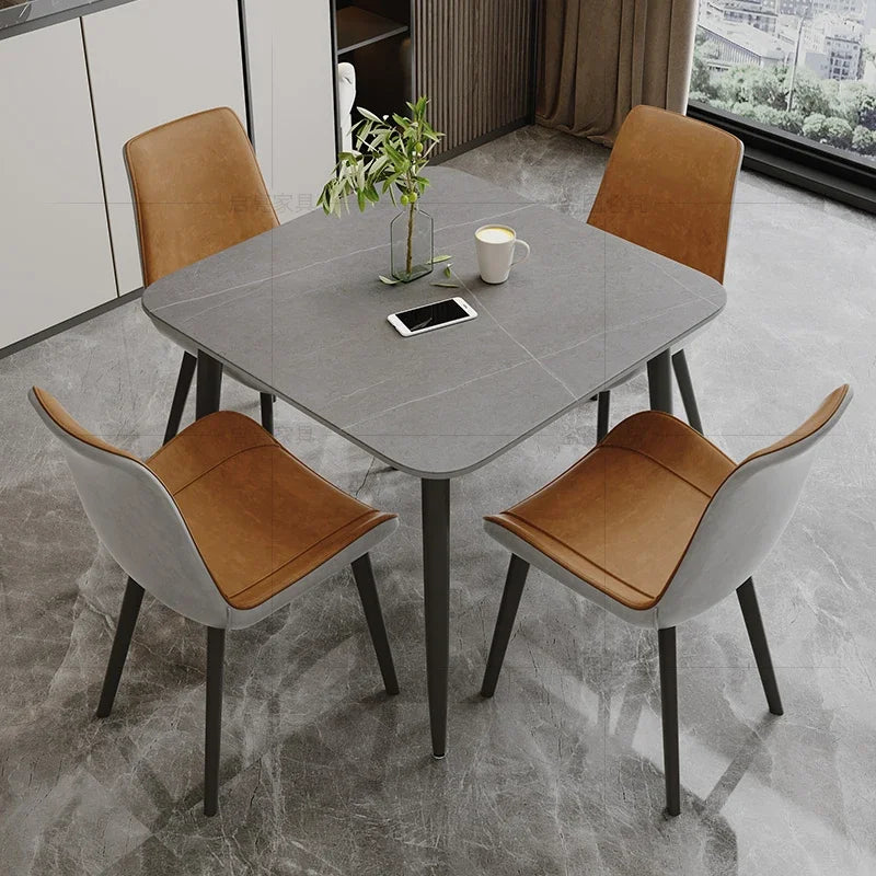 Minimalist Nordic Kitchen Table Design Slate Study Retro Dining Tables Modern Coffee Mesas De Jantar Small Furniture HD50CZ