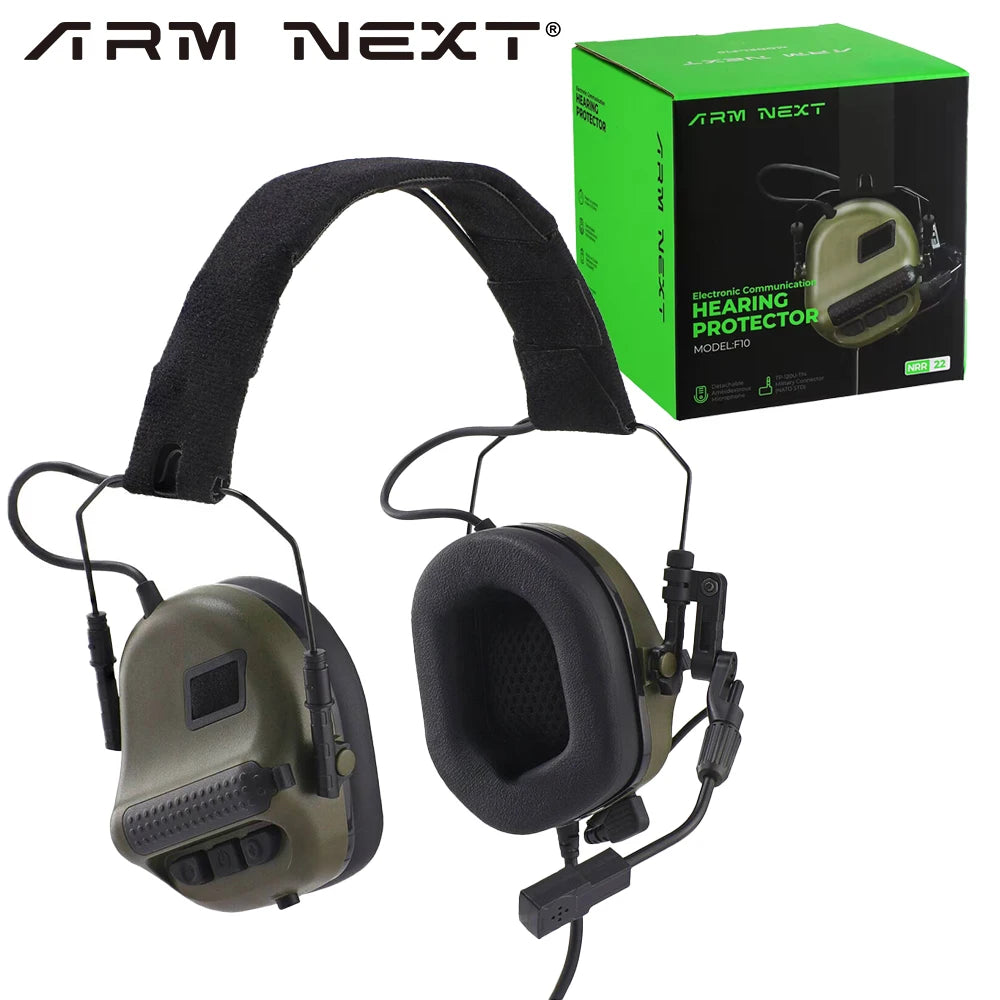 ARM NEXT Electronic Tactical Headset Active Noise Reduction Sound Pickup Headphones Mic communication Headphones for Shooting