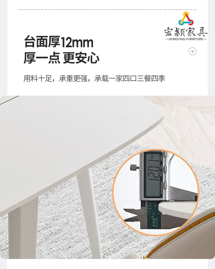 Extendable Poker Dining Table Study Folding Slate Modern Coffee Tables White Simple Tavoli Da Pranzo Kitchen Furniture HD50CZ