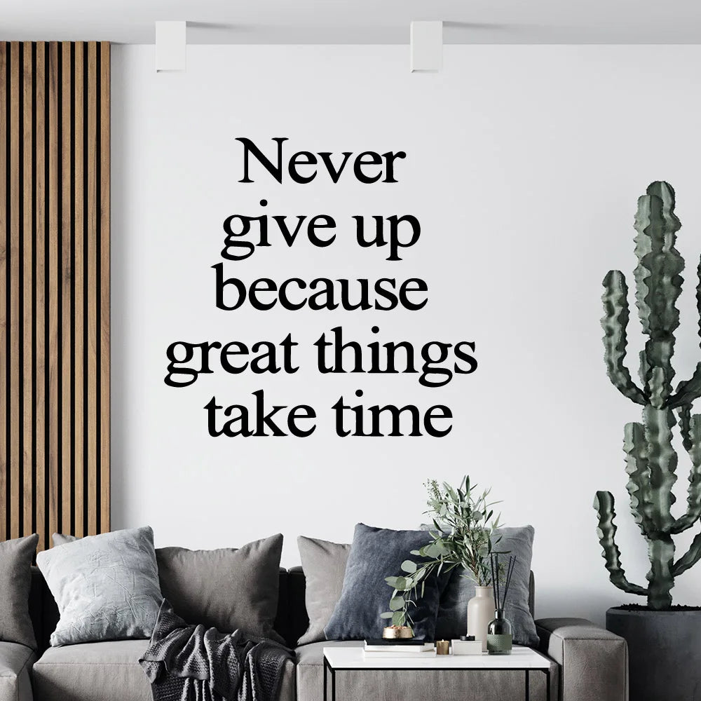 Motivational statements Wall Stickers Modern Fashion Wall Sticker For Kids Rooms Decoration Wall Art Sticker Murals