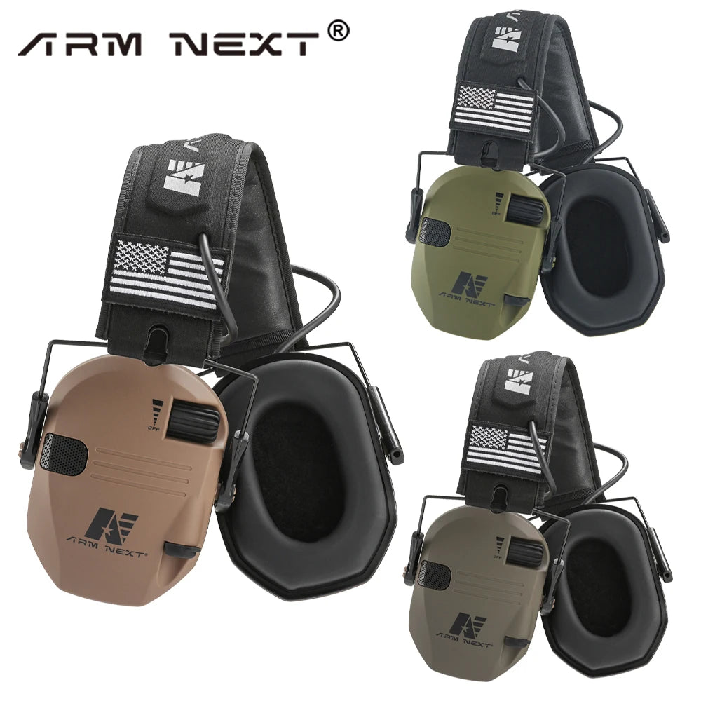 D20 Electronic Shooting Earmuffs Tactical Sound Amplification Headset Ear Protection Anti-noise Ear Muff Outdoor Sports