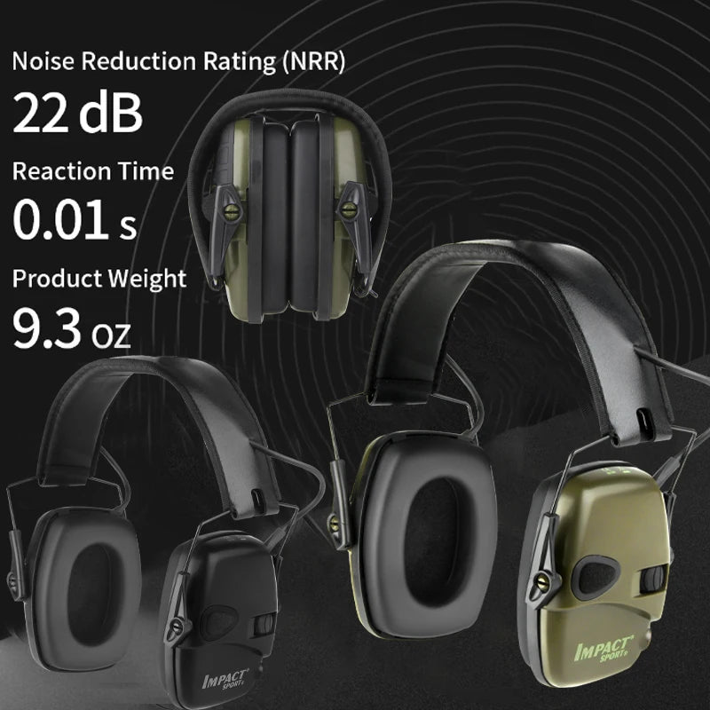 Original Tactical Electronic Shooting Earmuff Outdoor Sports Anti-noise Headset Impact Sound Amplification Hearing