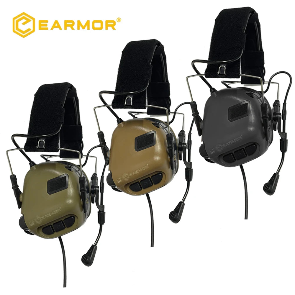 EARMOR M32 Earmuffs Active Headphones for Shooting Electronic Hearing Protection Ear Protect Noise Reduction Hunting Headphone