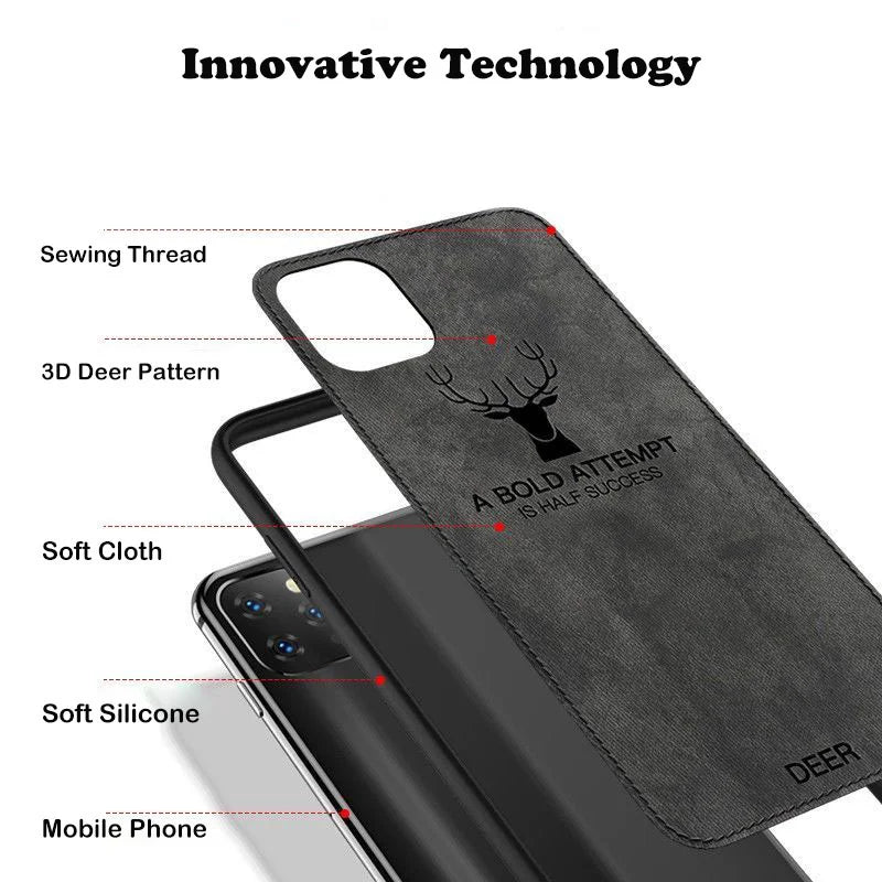 Fashion Cloth Pattern Phone Case For Xiaomi Mi 14 13 11 Lite 10 9T 10T 11T 12T 13T Pro 12X 12 Pro Soft Deer Cover