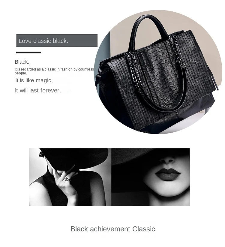 2023 New Large Capacity Fashion Women's Bag Luxury One shoulder Portable Tote Bag Office Briefcase Laptop One shoulder messenger