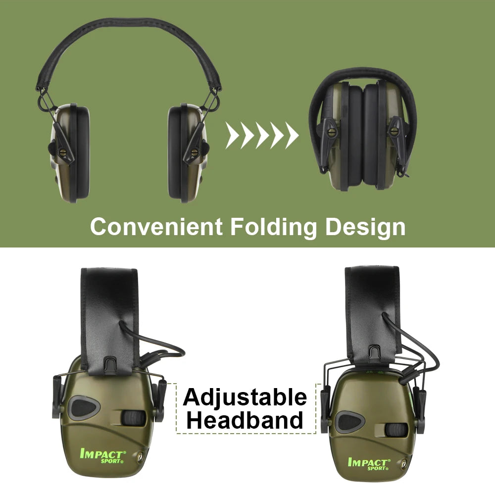 Original Tactical Electronic Shooting Earmuff Outdoor Sports Anti-noise Headset Impact Sound Amplification Hearing