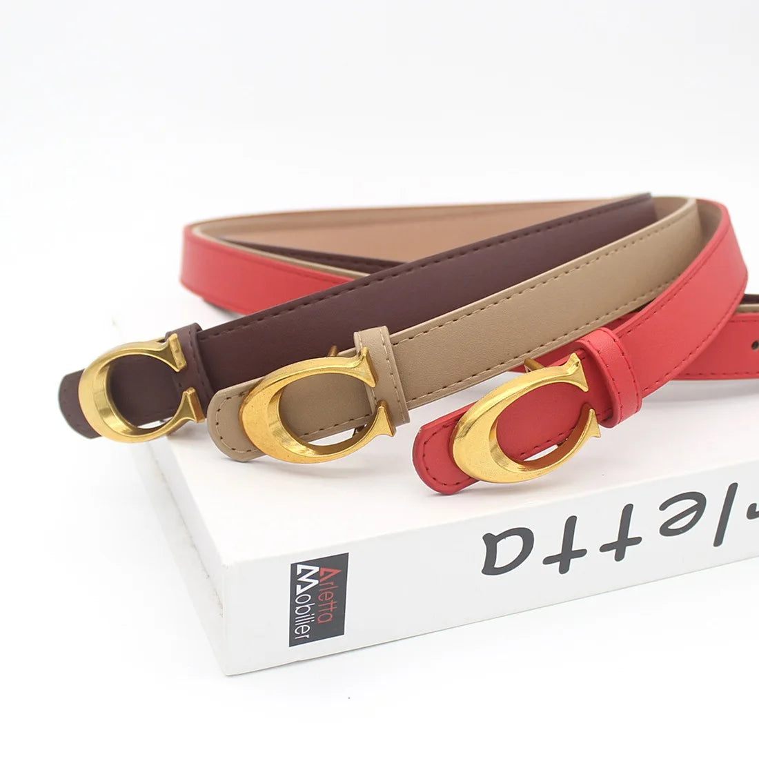 Elegant Women's PU Leather Belt – Stylish &amp; Versatile