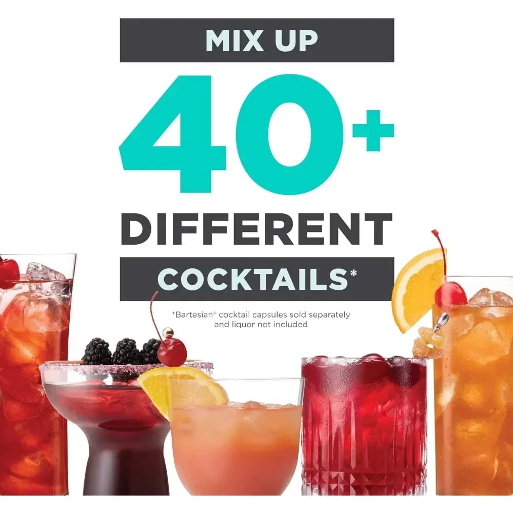 BLACK+DECKER Cocktail Maker Machine and Drink Maker for Bartesian capsules (BEHB101)