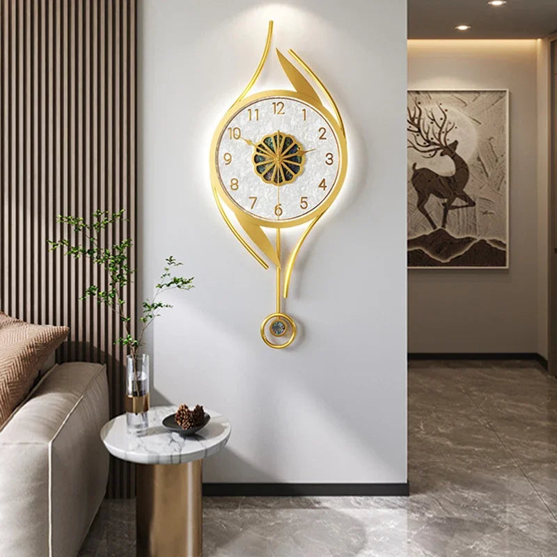 Luxury Wall Clock Art Mural – Elevate Your Space with Modern Nordic Style