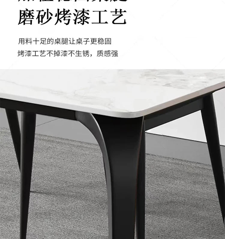 Simple Modern Kitchen Table Slate Receptionist Coffee Design Dining Tables Nordic Luxury Mesas De Jantar Small Furniture HD50CZ