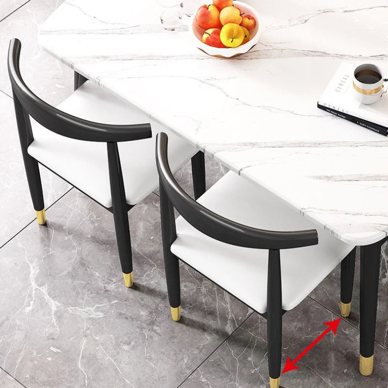 Nordic Simple Dining Tables Marble Receptionist Grey Modern Writing Desk Design Minimalist Mesas De Comedor Furniture HD50CZ