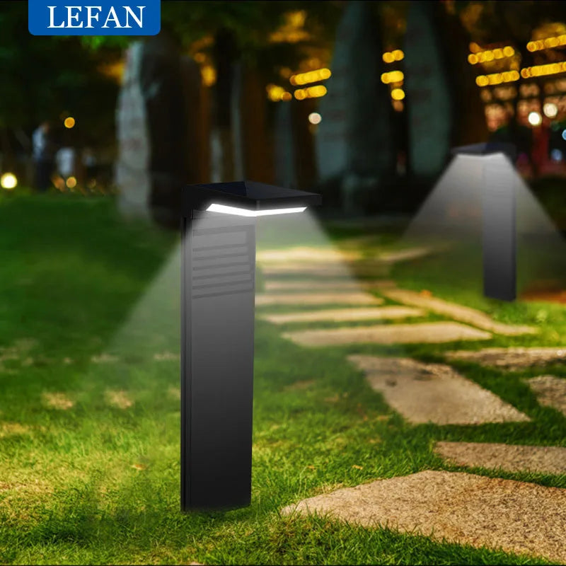 Waterproof LED Garden Lights Outdoor Decoration Lawn Lamp for Yard Pathway Landscape Bollard Solar Power Lighting