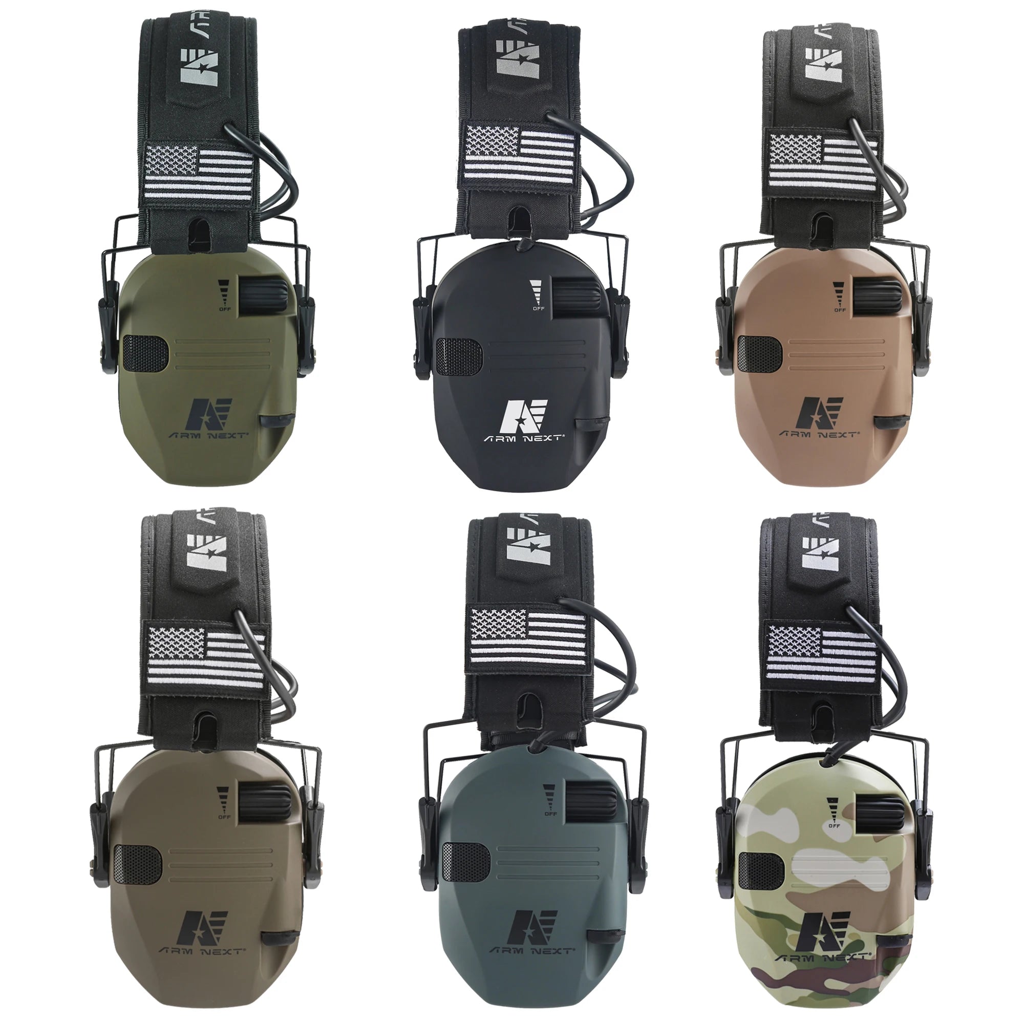 D20 Electronic Shooting Earmuffs Tactical Sound Amplification Headset Ear Protection Anti-noise Ear Muff Outdoor Sports