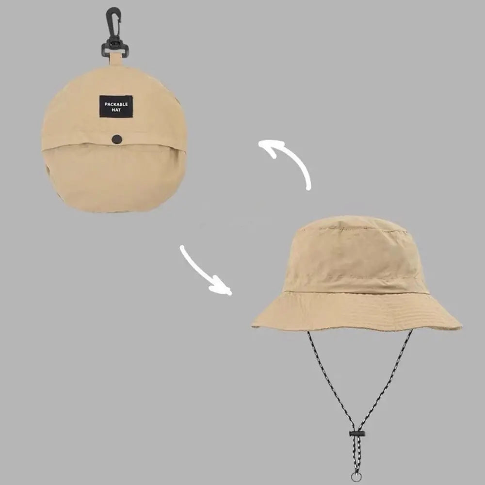 Sun Protection Waterproof Bucket Hat Summer Camping Hiking Cap Anti-UV Sun Hat Mountaineering Caps Panama Hat New Fashion