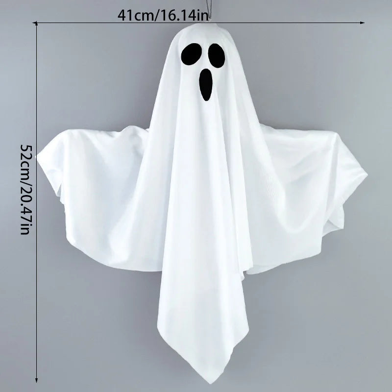 Halloween Party LED Glow Ghost Home Indoor Outdoor Decoration Supplies 2024 Haunted House Bar Hanging Horror Props with Lights