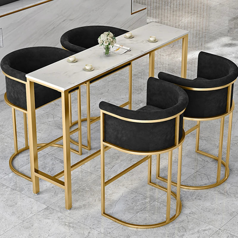 Nordic Garden Bar Stools Reception Desks Modern High Luxury Furniture Manicure Minimalist Cadeira Bar Furniture Counter TD50DC