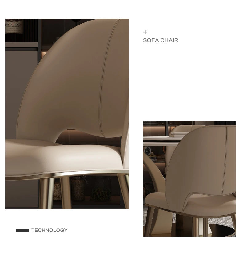 Vanity Nordic Dining Room Chairs Accent Luxury Party Modern Desk Chairs Kitchen Hotel Sillas Para Comedor Furniture XR50CY