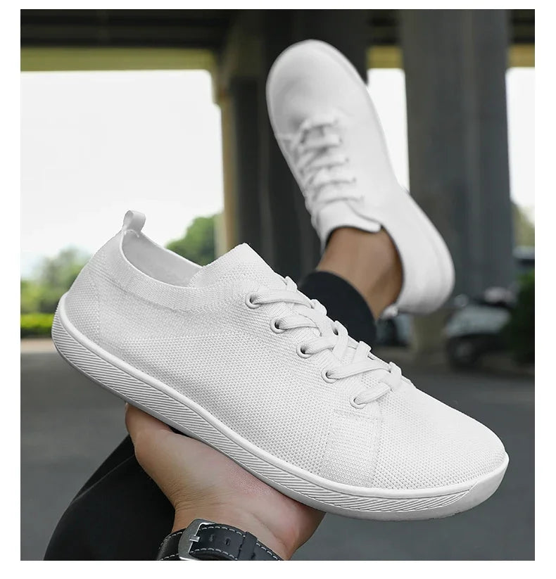 New Unisex Wider Shoes Breathable Mesh Men Barefoot Wide-toed Shoes Brand Flats Soft Zero Drop Sole Wider Toe Sneakes Large Size