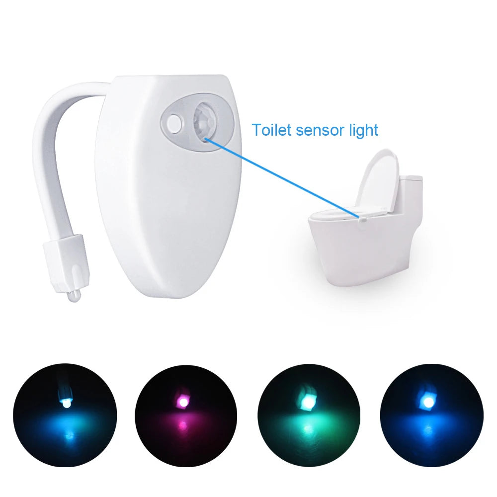 LED Night Light PIR Motion Sensor Toilet Light USB Rechargeable Backlight Smart Home Automation Module For Toilet Bowl Bathroom