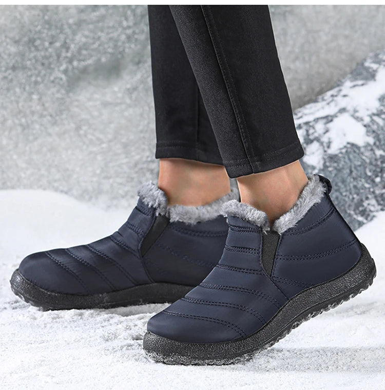 Platform Boots Women Snow Plush Shoes Woman Slip On Shoes New Ankle Boots Winter Boots For Women Lightweight Botas Mujer