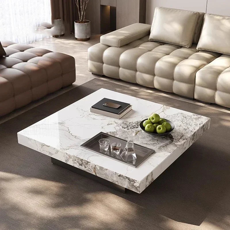 Minimalist Luxury Rock Slab Coffee Table