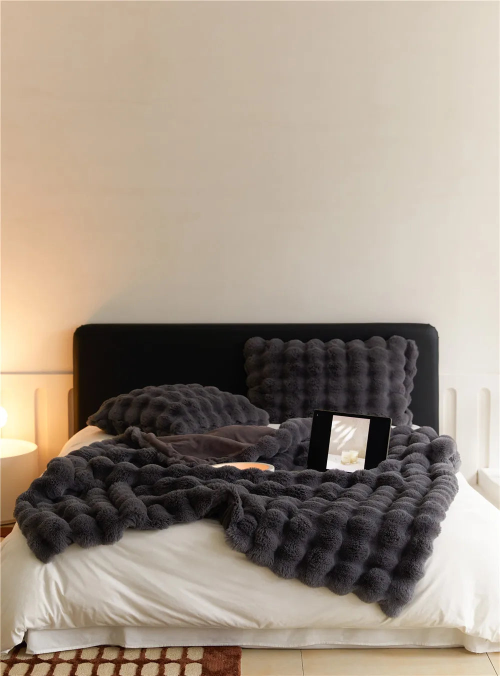 Warm Tuscan Imitation Fur Blanket for Winter Warmth Super Comfortable Bed Blankets High-end Warm Winter Blanket for Sofa