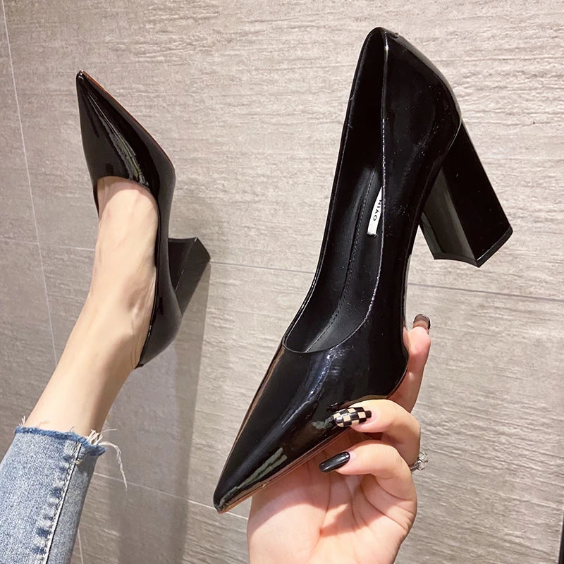 Elegant High-Heel Pointed Toe Pumps