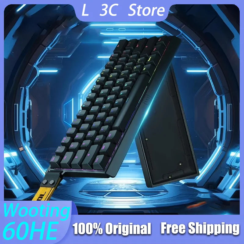 Original Wooting 60HE Magnetic Switch Mechanical Keyboard Low latency NKRO Esports Gaming Keyboard PC Gamer VALORANT Custom Gift