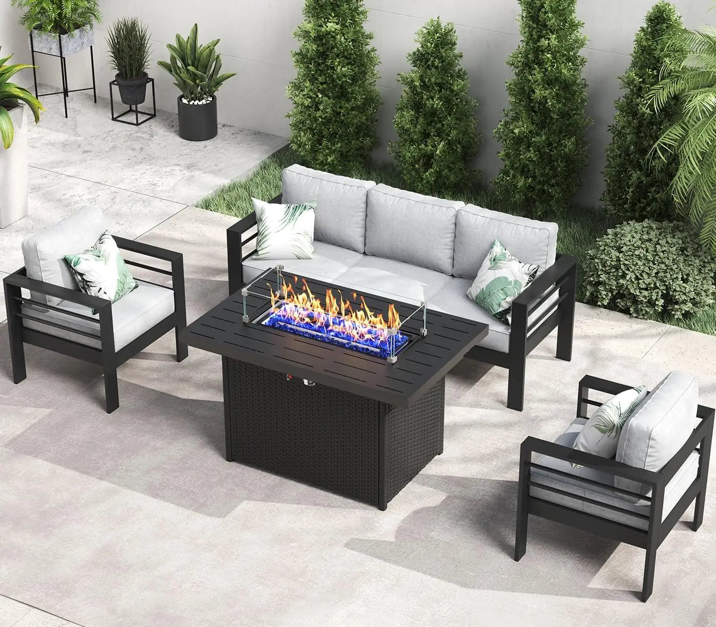 Outdoor Aluminum Patio Furniture Set – Comfortable & Stylish