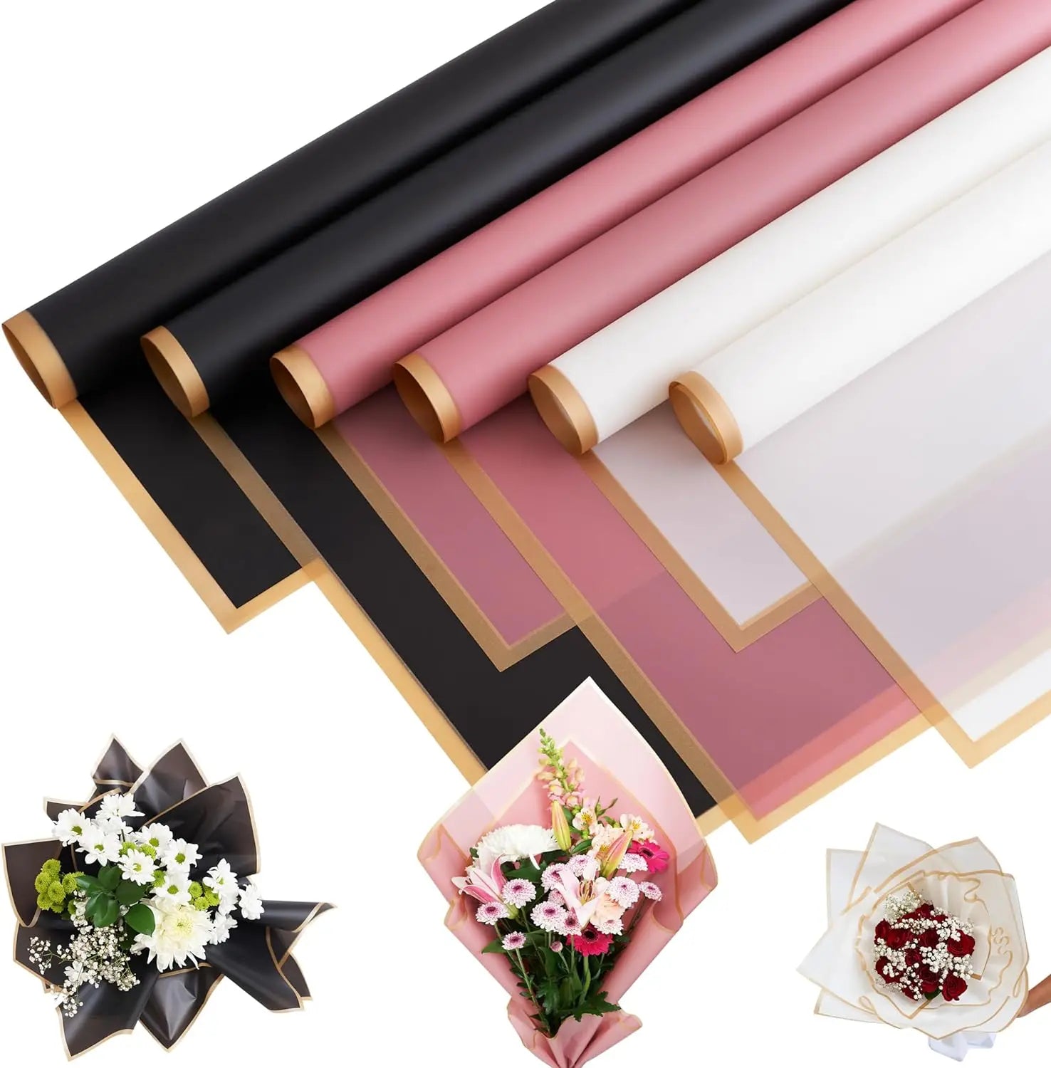 Elegant Waterproof Bouquet Wrapping Paper