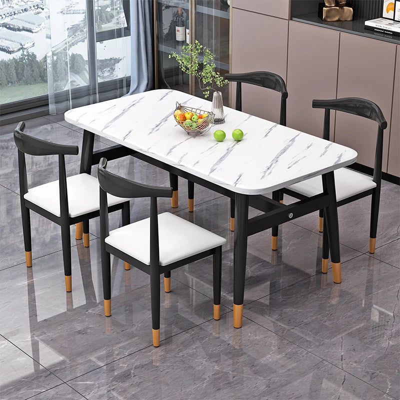 Modern Simple Dining Table Nordic Design Bistro Coffee Center Tables Minimalist Wine Mesas De Jantar Kitchen Furniture HD50CZ