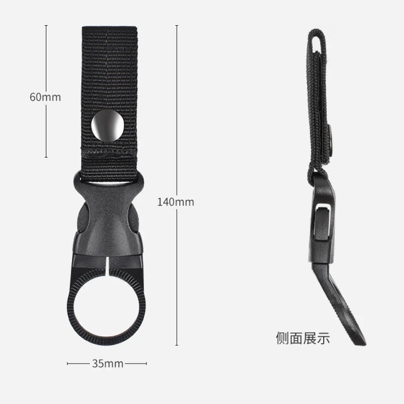 Webbing Backpack Buckle Carabiners Attach Quickdraw Water Bottle Hanger Holder Outdoor Camping Hiking Climbing Accessories