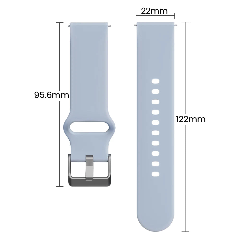 22MM Silicone Strap Watch Strap Suitable for HAYLOU Solar Plus RT3 Smartwatch HAYLOU Solar Lite Smart Watch