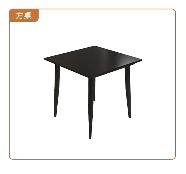 Bistro Slate Kitchen Tables Black Coffee Nordic Retro Dining Table Poker Minimalist Tavoli Da Pranzo Small Furniture HD50CZ