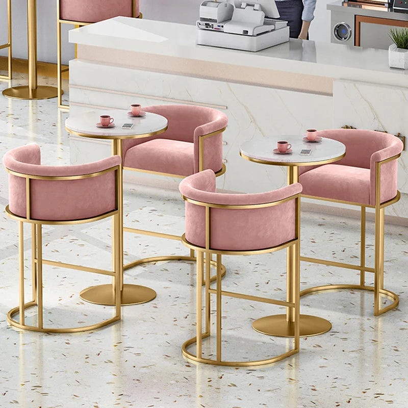 Nordic Garden Bar Stools Reception Desks Modern High Luxury Furniture Manicure Minimalist Cadeira Bar Furniture Counter TD50DC