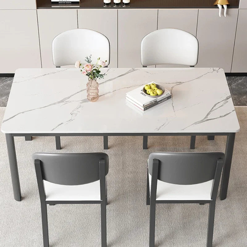 Modern Slate Dining Tables Grey Simple Coffee Modern Writing Desk Minimalist Receptionist Mesas De Comedor Furniture HD50CZ