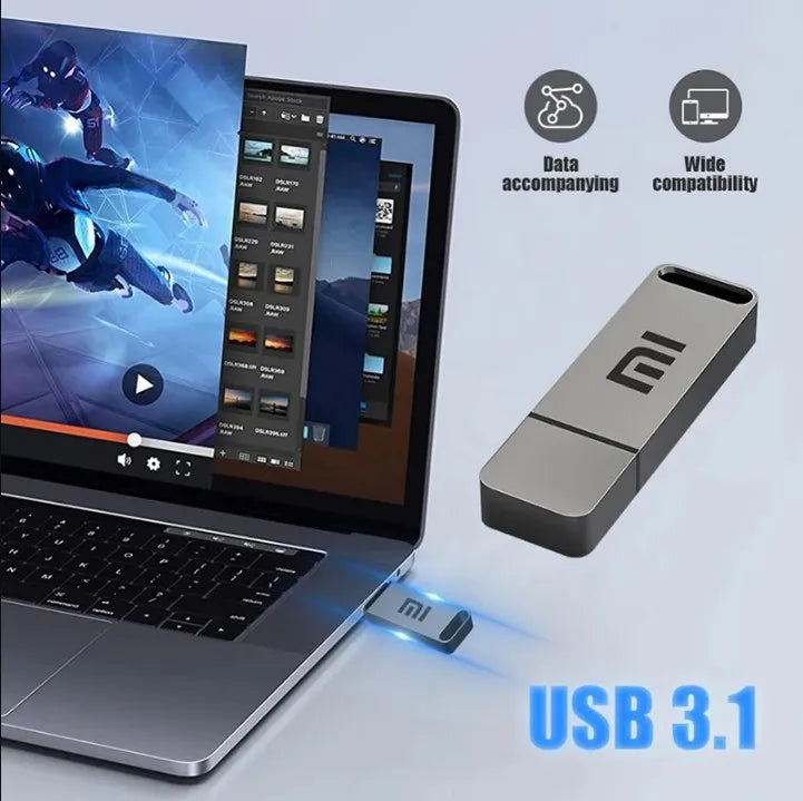 Xiaomi Usb 3.1 Flash Drive 16tb High-Speed Transfer Pen Drive 16tb Super Large Capacity Waterproof Storage Devices For Computer