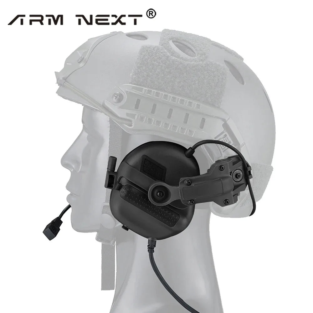 ARM NEXT F30 Tactical Headset Helmet Headphone for Military Shooting Hearing Protection Noise Cancelling Headphone+PTT Adapter