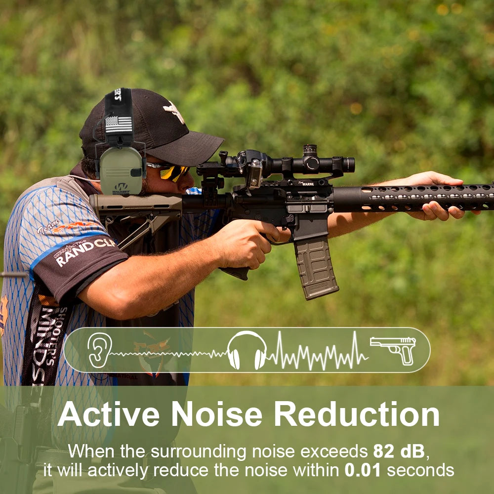 Original Tactical Electronic Shooting Earmuff Outdoor Sports Anti-noise Headset Impact Sound Amplification Hearing