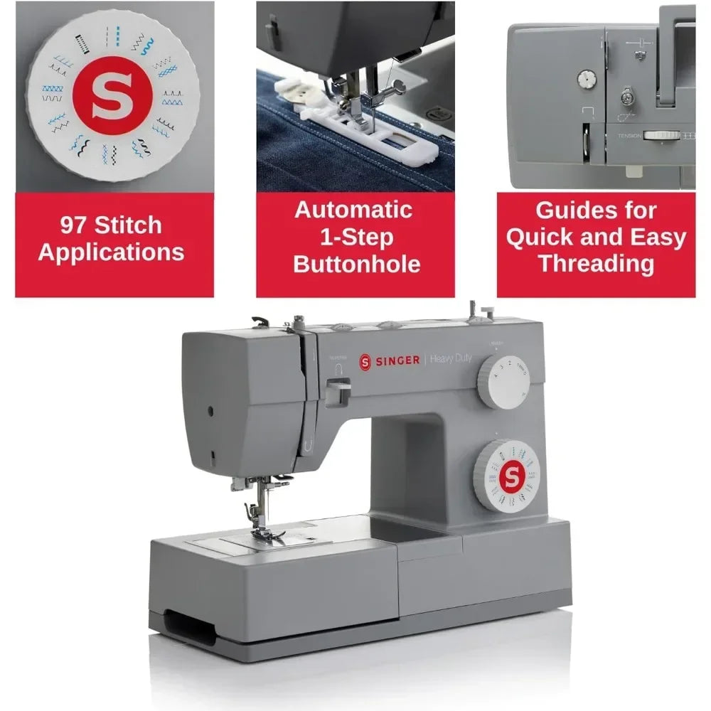 | 4423 Heavy Duty Sewing Machine With Included Accessory Kit, 97 Stitch Applications, Simple, Easy To Use & Great for Beginners