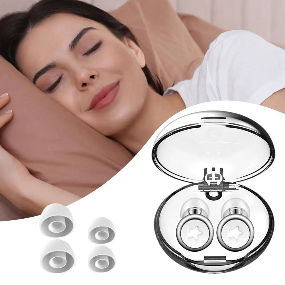 Noise Cancelling Earplugs Loop Sleep Earplugs Reusable Calmer Ear Plugs With Storage Box Airplane Ear Plugs Silicone Ear Plugs