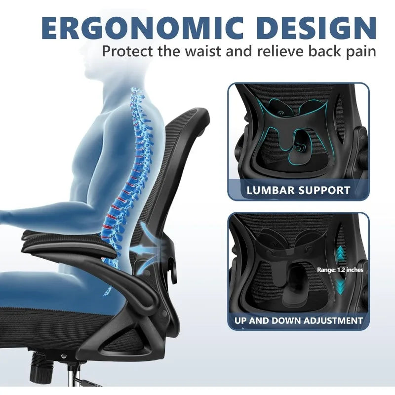 Office Chair Desk Chair, Ergonomic Mesh Computer Chair Home Office Desk Chairs, Swivel Task Chair Mid Back